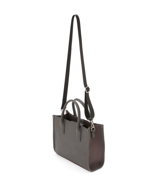 JILL by JILL STUART(ジルバイジルスチュアート)の「バンドオブスクエアトート(トートバッグ・レディース・ホワイト/ブラック系その他/ブラック・FREE)」の6枚目の写真