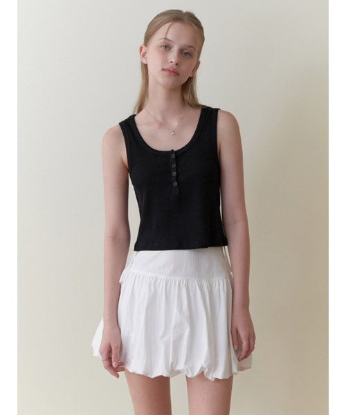 RE_L(リエル)の「Fizz button sleeveless (black)(Tシャツ/カットソー・レディース・その他・FREE)」の2枚目の写真