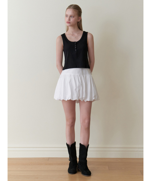 RE_L(リエル)の「Fizz button sleeveless (black)(Tシャツ/カットソー・レディース・その他・FREE)」の4枚目の写真