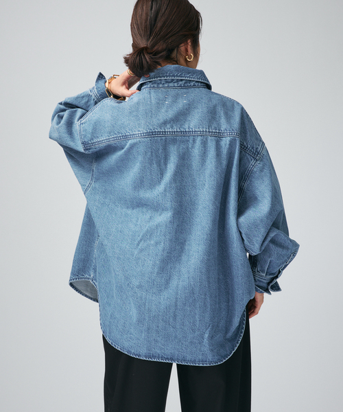 upperhights(アッパーハイツ)の「upper hights アッパーハイツ THE MORGAN シャツ L859179V02FMB(シャツ/ブラウス・レディース・コバルトブルー・FREE)」の11枚目の写真