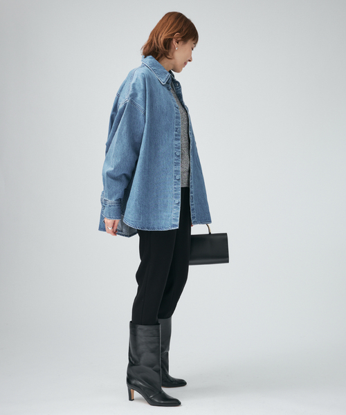 upperhights(アッパーハイツ)の「upper hights アッパーハイツ THE MORGAN シャツ L859179V02FMB(シャツ/ブラウス・レディース・コバルトブルー・FREE)」の13枚目の写真