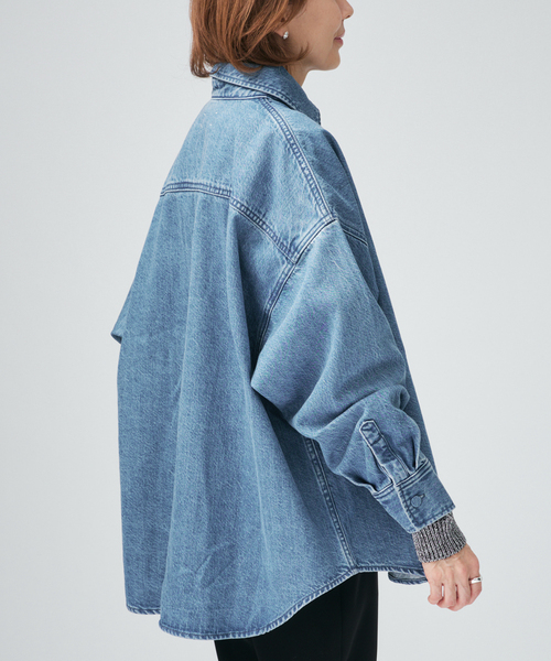 upperhights(アッパーハイツ)の「upper hights アッパーハイツ THE MORGAN シャツ L859179V02FMB(シャツ/ブラウス・レディース・コバルトブルー・FREE)」の15枚目の写真