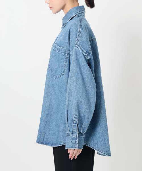upperhights(アッパーハイツ)の「upper hights アッパーハイツ THE MORGAN シャツ L859179V02FMB(シャツ/ブラウス・レディース・コバルトブルー・FREE)」の19枚目の写真