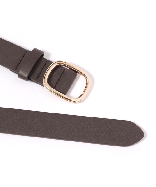 GLOBAL WORK(グローバルワーク)の「レクタングルピンレスベルト/620394(ベルト・レディース・ブラック×ゴールド/ブラック×シルバー/ブラウン系その他・FREE)」の5枚目の写真