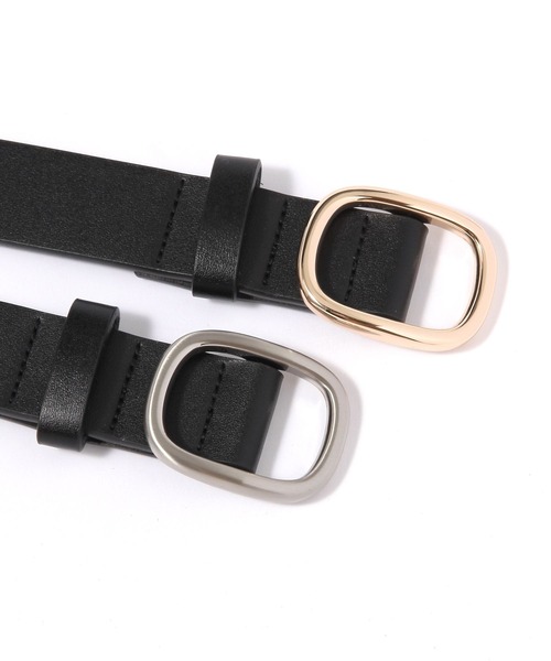 GLOBAL WORK(グローバルワーク)の「レクタングルピンレスベルト/620394(ベルト・レディース・ブラック×ゴールド/ブラック×シルバー/ブラウン系その他・FREE)」の7枚目の写真