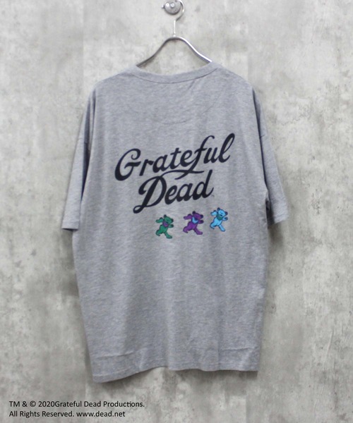 Grateful Dead（グレイトフルデッド）の「【GRATEFUL DEAD/グレイトフルデッド】オーバーサイズ プリント Tシャツ（Tシャツ/カットソー・メンズ・チャコール/ネイビー/ホワイト系その他/ブラック/グレー系その他/オフホワイト/杢グレー/ダークグリーン・MEDIUM/LARGE/X-LARGE）」の4枚目の写真