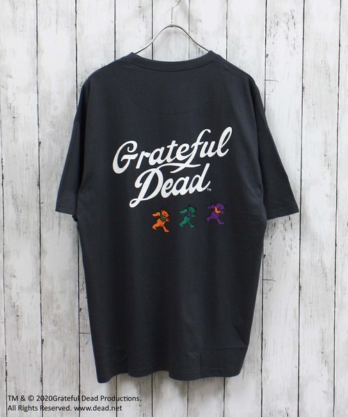 Grateful Dead（グレイトフルデッド）の「【GRATEFUL DEAD/グレイトフルデッド】オーバーサイズ プリント Tシャツ（Tシャツ/カットソー・メンズ・チャコール/ネイビー/ホワイト系その他/ブラック/グレー系その他/オフホワイト/杢グレー/ダークグリーン・MEDIUM/LARGE/X-LARGE）」の9枚目の写真