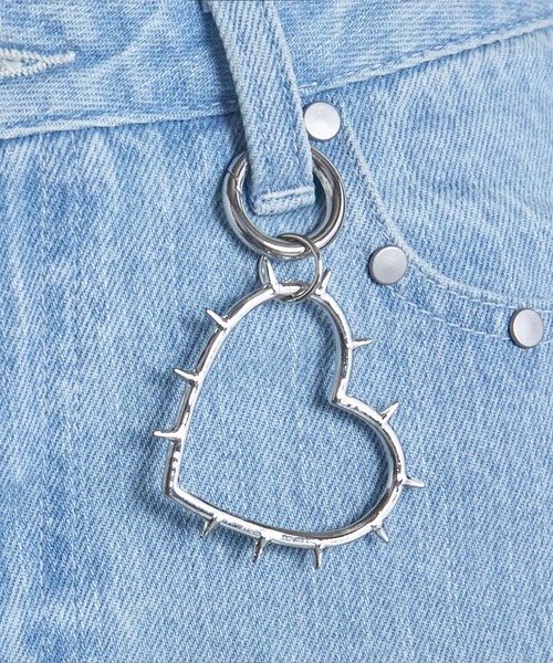 Heart Tattoo(ハートタトゥー)の「damage flare denim / ダメージフレアデニム(デニムパンツ・レディース・ブルー系/ブラック系・1/0)」の21枚目の写真