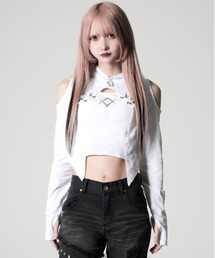 REFLEM（レフレム）の「『REFLEM/レフレム』フード付きオフショルトップス（Tシャツ/カットソー）」