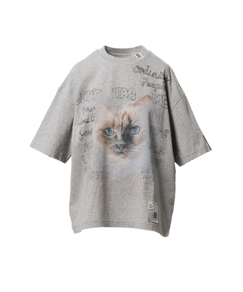 Maison MIHARA YASUHIRO（メゾンミハラヤスヒロ）の「Cat Printed T-shirt（Tシャツ/カットソー・レディース・グレー/ブラック/ホワイト・40/38/36）」の3枚目の写真