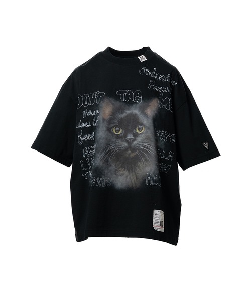 Maison MIHARA YASUHIRO（メゾンミハラヤスヒロ）の「Cat Printed T-shirt（Tシャツ/カットソー・レディース・グレー/ブラック/ホワイト・40/38/36）」の2枚目の写真