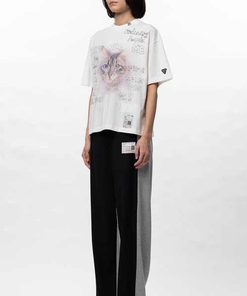 Maison MIHARA YASUHIRO（メゾンミハラヤスヒロ）の「Cat Printed T-shirt（Tシャツ/カットソー・レディース・グレー/ブラック/ホワイト・40/38/36）」の20枚目の写真