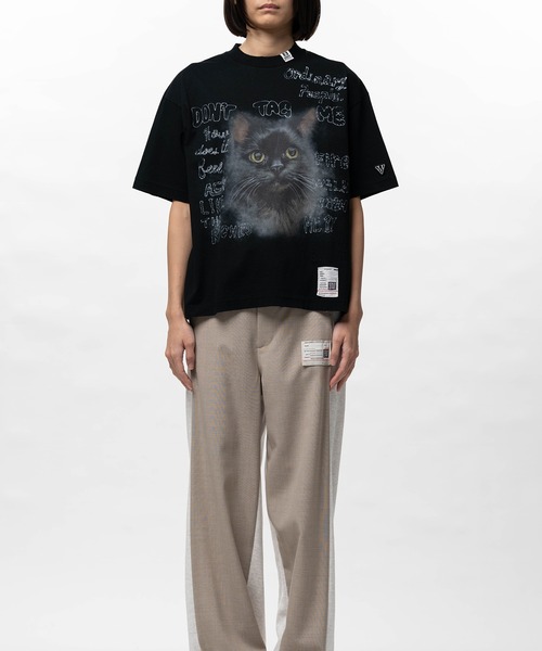 Maison MIHARA YASUHIRO（メゾンミハラヤスヒロ）の「Cat Printed T-shirt（Tシャツ/カットソー・レディース・グレー/ブラック/ホワイト・40/38/36）」の11枚目の写真