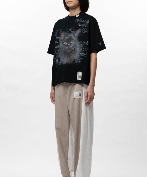 Maison MIHARA YASUHIRO（メゾンミハラヤスヒロ）の「Cat Printed T-shirt（Tシャツ/カットソー・レディース・グレー/ブラック/ホワイト・40/38/36）」の15枚目の写真