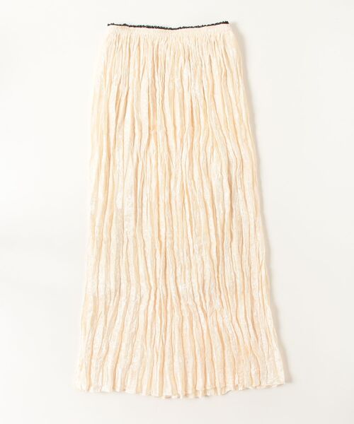 THE SHINZONE（ザ　シンゾーン）の「VELVET PLEATED SKIRT 25AMSSK04（スカート・メンズ・ブラック/オフホワイト・SMALL）」の2枚目の写真