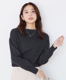 【新品・未使用】COUP DE CHANCE クードシャンス　刺繍ニットトップス ◇【洗える／日本製】無縫製ニットトップス（ニット/セーター） | COUP