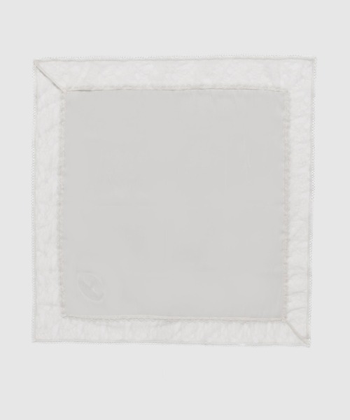 tanakadaisuke（タナカダイスケ）の「【tanakadaisuke/タナカダイスケ】flower lace frame scarf/フラワーレースフレームスカーフ（バンダナ/スカーフ・レディース・ホワイト/ブラック・FREE）」の3枚目の写真