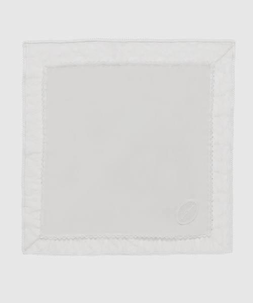 tanakadaisuke（タナカダイスケ）の「【tanakadaisuke/タナカダイスケ】flower lace frame scarf/フラワーレースフレームスカーフ（バンダナ/スカーフ・レディース・ホワイト/ブラック・FREE）」の22枚目の写真