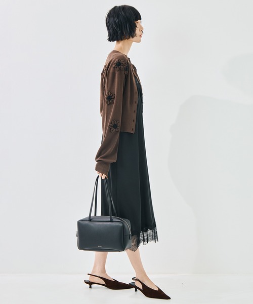 YAHKI（ヤーキ）の「【YAHKI/ヤーキ】《STUDIOUS別注復刻》YH-772/シュリンクレザーボストンバッグ（ボストンバッグ・レディース・ブラック・FREE）」の15枚目の写真