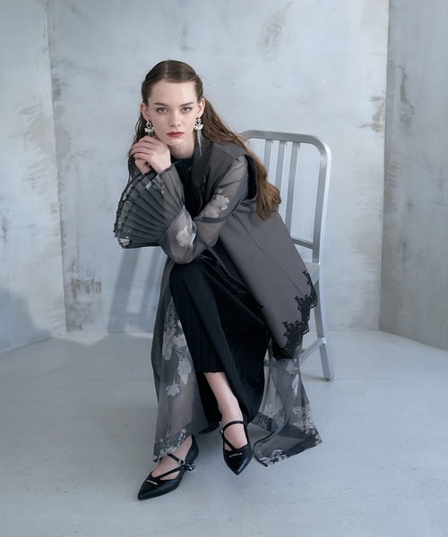 HARE（ハレ）の「【CEREMONY SET UP対応】2WAYレースジャケット/ベスト(HARE)（テーラードジャケット・レディース・グレー/ブラック・FREE）」の8枚目の写真