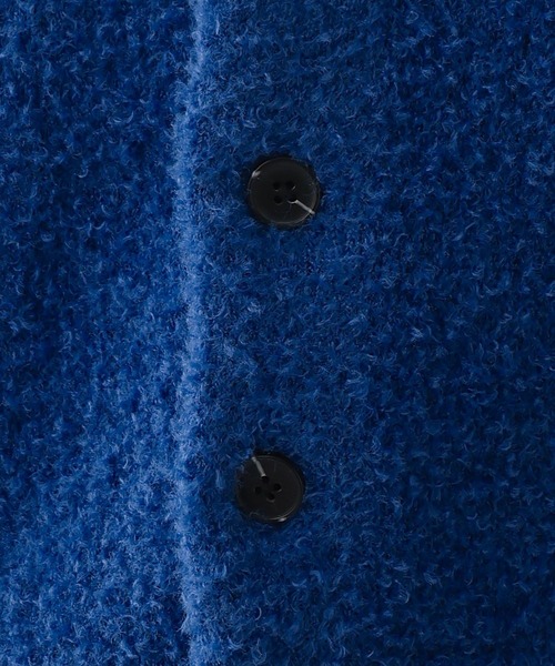 RAGEBLUE（レイジブルー）の「Loop Yarn Knit Cardigan/ブークレニットカーディガン（カーディガン/ボレロ・メンズ・ブルー/グレー・MEDIUM/LARGE）」の4枚目の写真