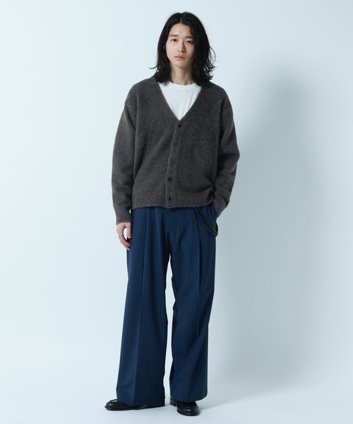 セール】Loop Yarn Knit Cardigan/ブークレニットカーディガン