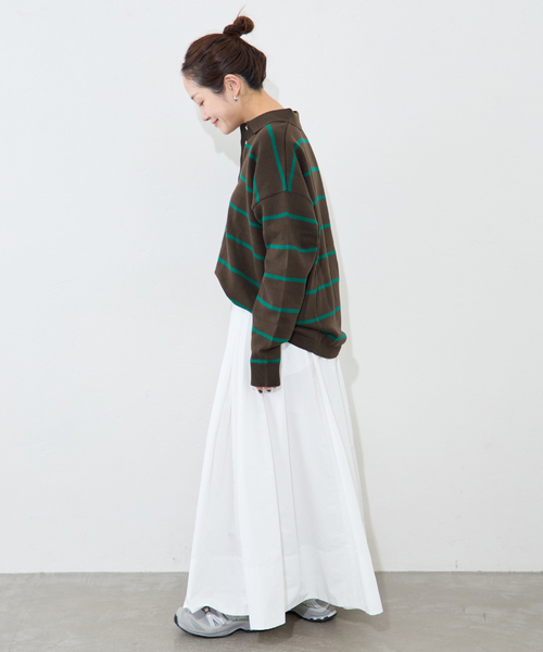 JOURNAL STANDARD（ジャーナルスタンダード）の「ラガーニット（ニット/セーター・レディース・ブルー/グリーン・FREE）」の13枚目の写真