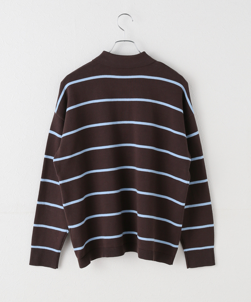 JOURNAL STANDARD（ジャーナルスタンダード）の「ラガーニット（ニット/セーター・レディース・ブルー/グリーン・FREE）」の5枚目の写真