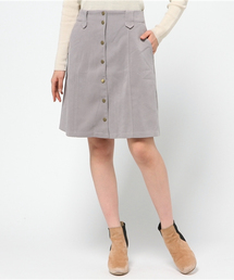 mystic | 【mystic】フェイクスエード台形スカート(スカート)