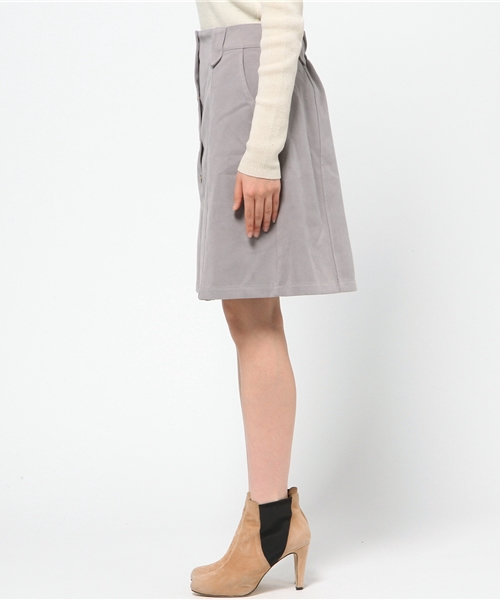 mystic（ミスティック）の「【mystic】フェイクスエード台形スカート（スカート・レディース・グレー/ブラック/その他/レッド/キャメル・2/1/0）」の7枚目の写真