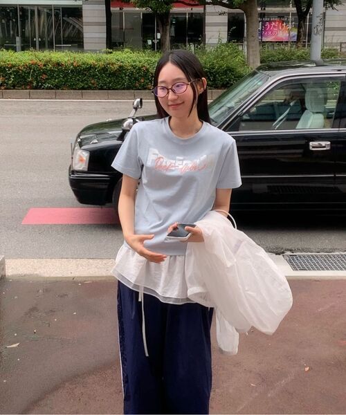 DANGLEDROP(ダングルドロップ)の「DGDP FREEDOMセミクロップ半袖Tシャツブラック(Tシャツ/カットソー・レディース・その他・FREE)」の12枚目の写真