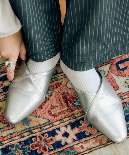 CIAOPANIC TYPY（チャオパニックティピー）の「【オケージョン対応可能】クロスデザインミュール（パンプス・レディース・シルバー/ブラウン/ブラック・LARGE/MEDIUM/SMALL）」の7枚目の写真