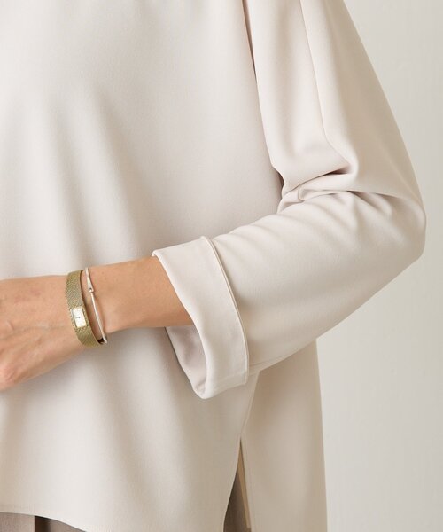 LIVETART（リヴェタート）の「《LIVETART》ストレッチツイルプルオーバー（シャツ/ブラウス・レディース・ブラック/アイボリー・FREE）」の16枚目の写真