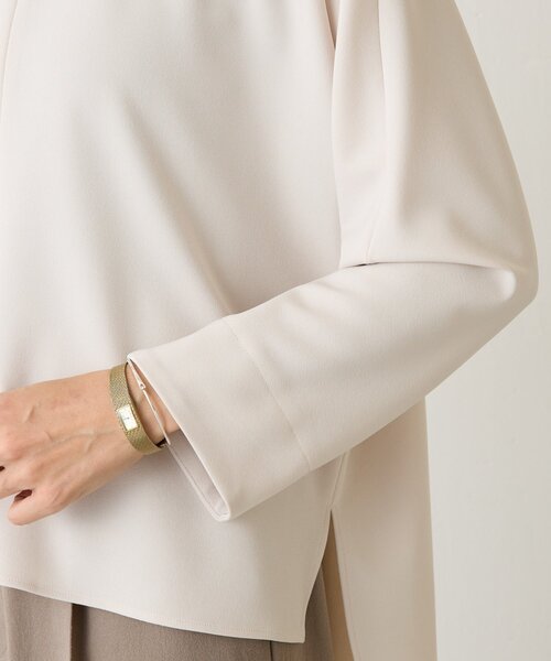 LIVETART（リヴェタート）の「《LIVETART》ストレッチツイルプルオーバー（シャツ/ブラウス・レディース・ブラック/アイボリー・FREE）」の17枚目の写真