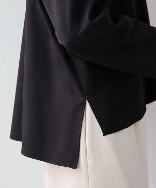 LIVETART（リヴェタート）の「《LIVETART》ストレッチツイルプルオーバー（シャツ/ブラウス・レディース・ブラック/アイボリー・FREE）」の3枚目の写真