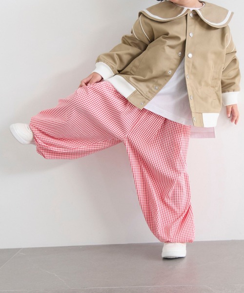 LOWRYS FARM（ローリーズファーム）の「ギンガムバルーンパンツ　640738（その他パンツ・キッズ・ブルー/ブラック/レッド・150cm/140cm/130cm/120cm/110cm）」の5枚目の写真