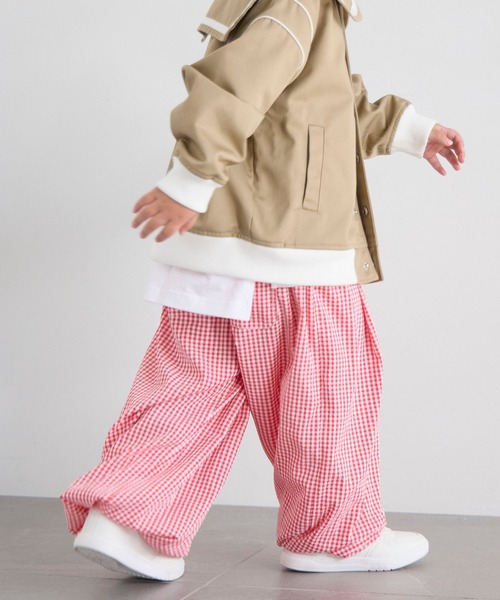 LOWRYS FARM（ローリーズファーム）の「ギンガムバルーンパンツ　640738（その他パンツ・キッズ・ブルー/ブラック/レッド・150cm/140cm/130cm/120cm/110cm）」の6枚目の写真