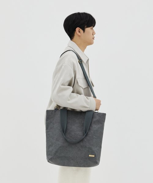 WALLAROO(ワラル)の「ワラル 3wayバッグ ラファオーバーサイズ_グレー(エコバッグ/サブバッグ・レディース・グレー・FREE)」の3枚目の写真
