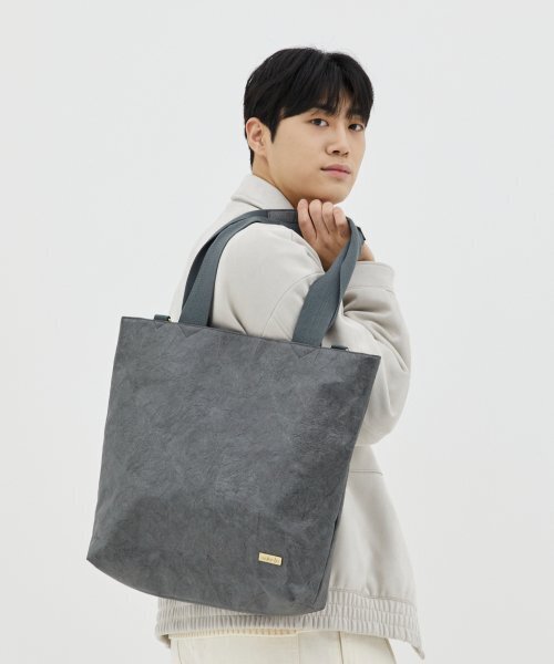 WALLAROO(ワラル)の「ワラル 3wayバッグ ラファオーバーサイズ_グレー(エコバッグ/サブバッグ・レディース・グレー・FREE)」の5枚目の写真