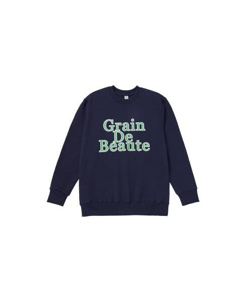 GRAIN DE BEAUTE（グランデボーテ）の「NEW SIGNATURE SWEAT [NAVY]（スウェット・レディース・ネイビー・L/M/S）」の2枚目の写真