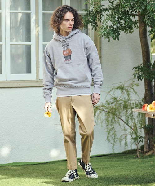 UN-FILLED（アンフィルド）の「mpa4035- UF DOG HOODIE パーカー（シュナウザー）(SDUF-2606SNZ)（パーカー・メンズ・グレー/ホワイト・XL/L/M）」の6枚目の写真