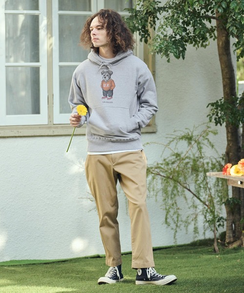 UN-FILLED（アンフィルド）の「mpa4035- UF DOG HOODIE パーカー（シュナウザー）(SDUF-2606SNZ)（パーカー・メンズ・グレー/ホワイト・XL/L/M）」の7枚目の写真