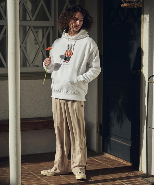 UN-FILLED（アンフィルド）の「mpa4035- UF DOG HOODIE パーカー（シュナウザー）(SDUF-2606SNZ)（パーカー・メンズ・グレー/ホワイト・XL/L/M）」の12枚目の写真