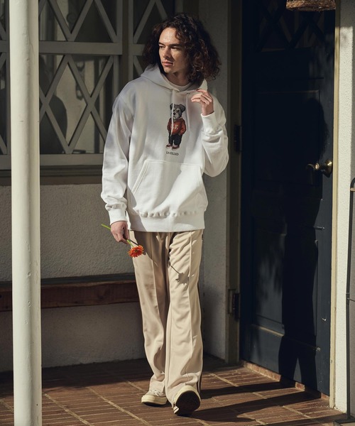 UN-FILLED（アンフィルド）の「mpa4035- UF DOG HOODIE パーカー（シュナウザー）(SDUF-2606SNZ)（パーカー・メンズ・グレー/ホワイト・XL/L/M）」の13枚目の写真