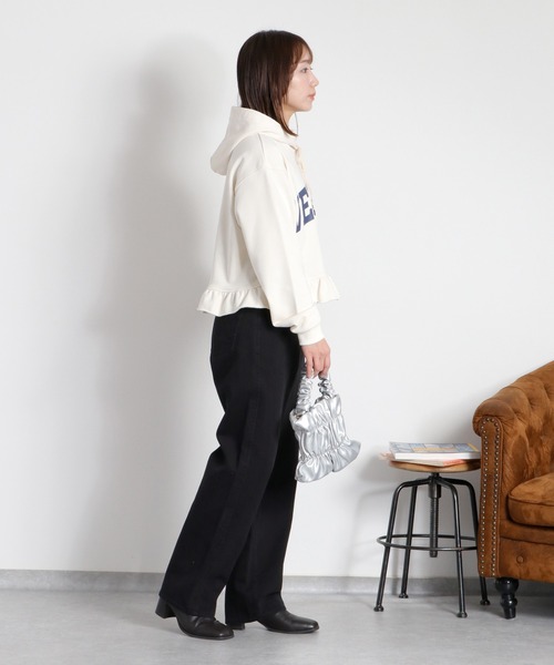 cepo（セポ）の「ツイルＷループストレートデニムパンツ（デニムパンツ・レディース・オフホワイト/ブラック/ベージュ・S/M/L）」の7枚目の写真