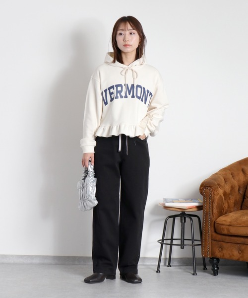 cepo（セポ）の「ツイルＷループストレートデニムパンツ（デニムパンツ・レディース・オフホワイト/ブラック/ベージュ・S/M/L）」の8枚目の写真