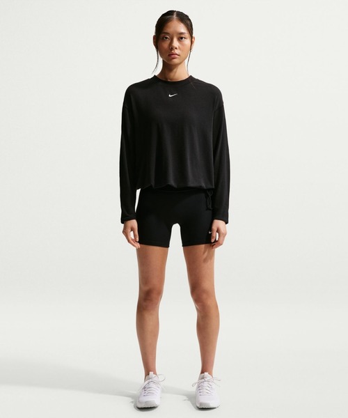 NIKE（ナイキ）の「ナイキ NIKE ナイキ  ワン リラックスド DF L/S トップ（Tシャツ/カットソー・レディース・ブラック・S/M/L/XL）」の5枚目の写真