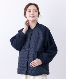 MARAI（マーライ）の「キルティング 異素材 切替ブルゾン ミドル丈（ブルゾン）」