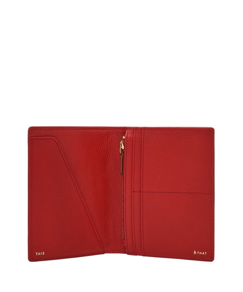 FOSSIL（フォッシル）の「フォッシル パスポート入れ レディース レザー レッド  SLG1499611（パスポートケース・レディース・レッド・FREE）」の2枚目の写真