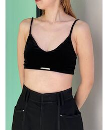 MURUA | ロゴプレートベロアキャミ(キャミソール)